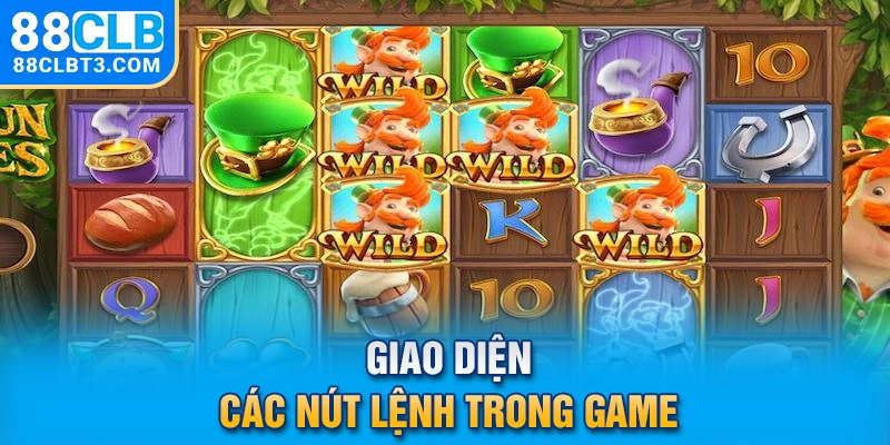 Giao diện các nút lệnh trong game