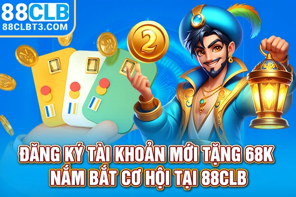 Đăng ký tài khoản mới tặng 68k